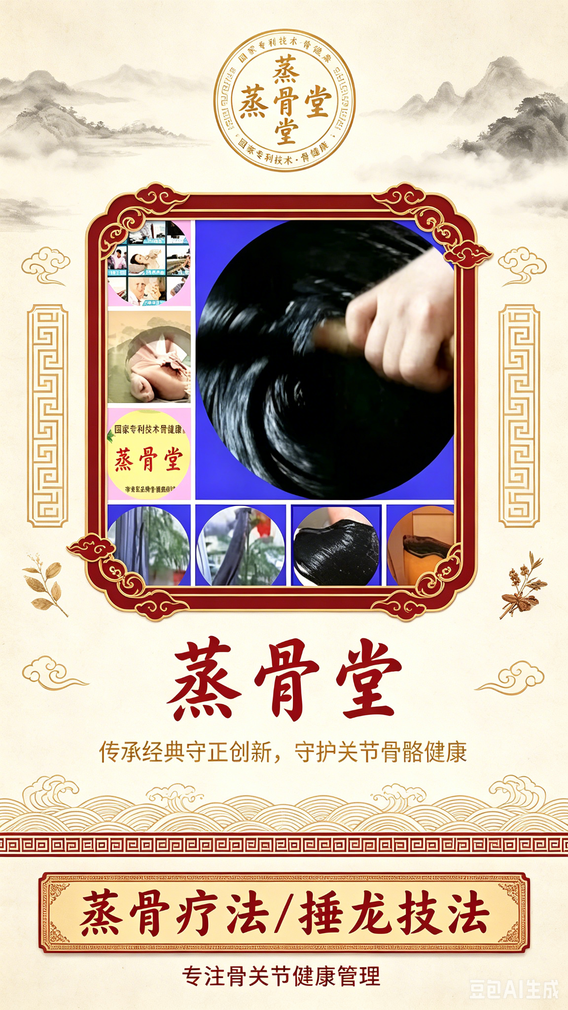 蒸骨堂品牌复古海报设计.png
